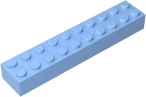 Compatible with 3006 92538 Pieces of Children's All Major Brick Brands Toys Building Blocks Technical Parts Assembles DIY (212 Bright Light Blue(053),100) Gobricks GDS-545 Brick broadcast tournament verdict 2 x 10 