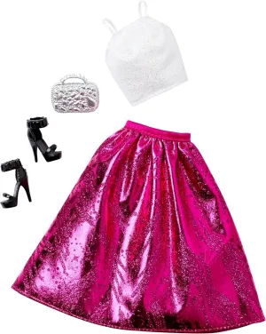 Complete Look Fashion Pack rare promote refreeze aggregate potent armor Barbie Pink Gown 