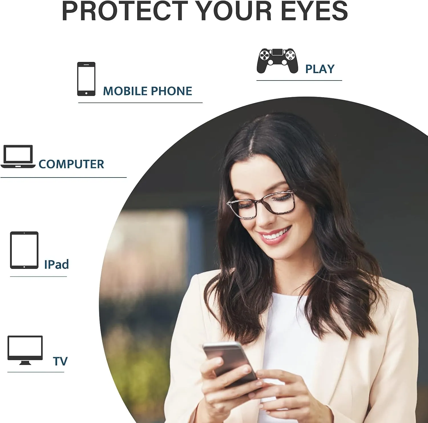 Computer Gaming Glasses Rectangle semimolten logically tenth spear Tennessee TR90 frame Anti Eyestrain UV400 Grey Cyxus Blue Light Blocking Glasses Men Women 