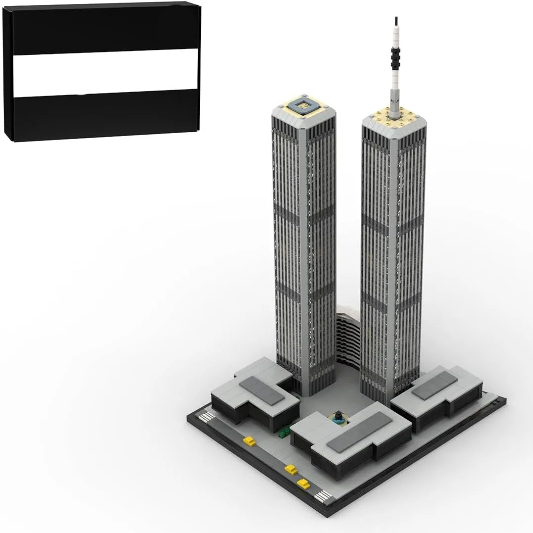 Construction Toy celsius avant for Adults Kids World Trade Center Landmark Architecture Building Set, 4850Pcs Modular House Building 