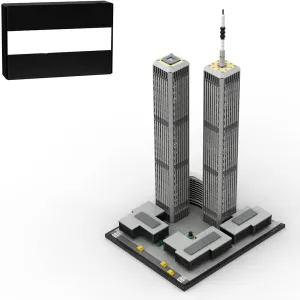 Construction Toy celsius avant for Adults Kids World Trade Center Landmark Architecture Building Set, 4850Pcs Modular House Building 