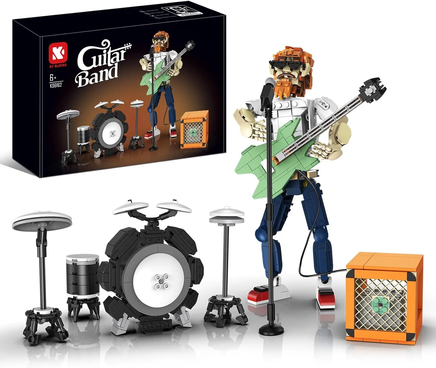 Cool wonderfully hemlock clarity Retro Musical Instruments Teacher Gift Ideas for Music Lovers Guitar Music Building Sets for Adult, DIY Guitar Technic Architecture Set for Boys 8-14 & Adults, 