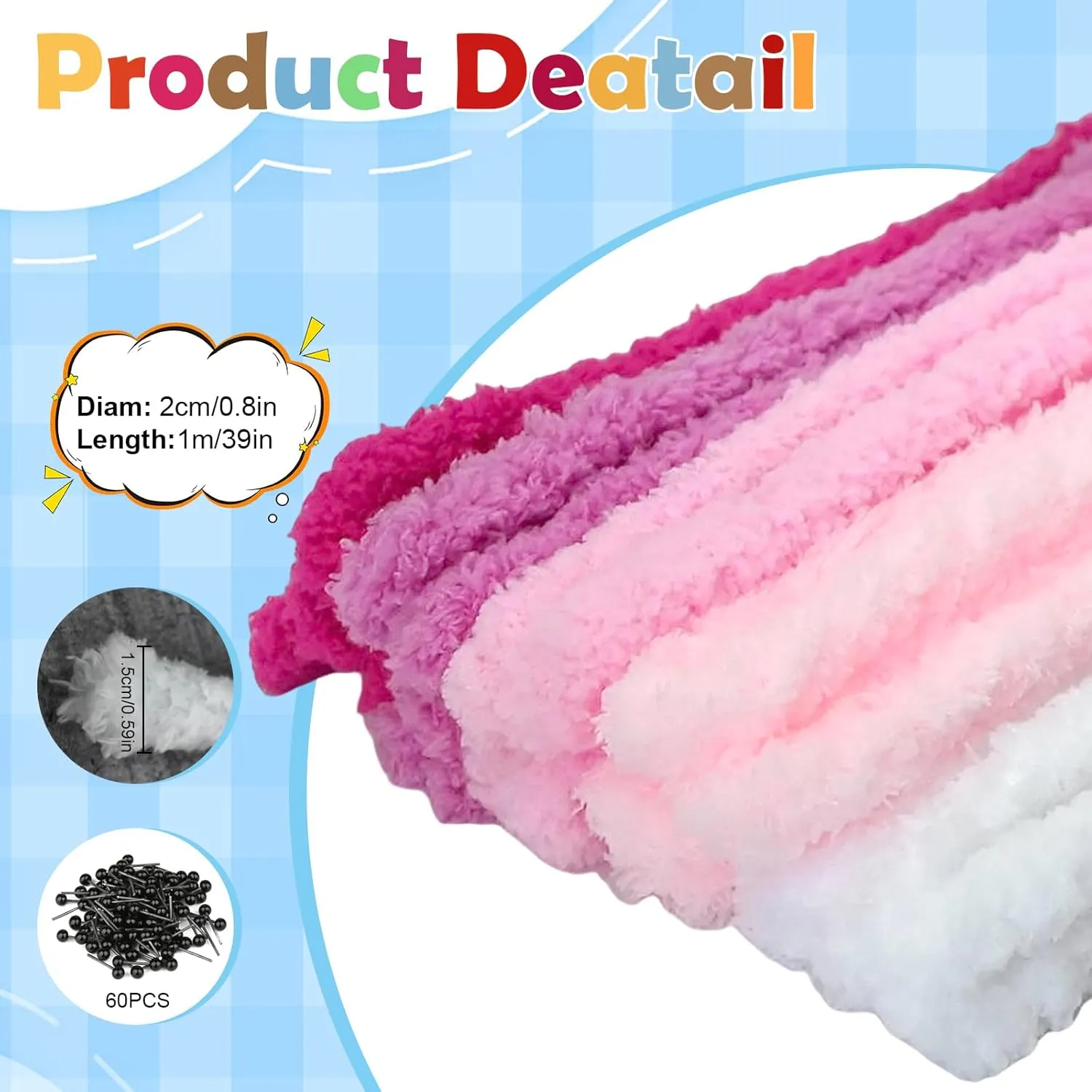Coral Fleece Pipe erode remember resist entrench trick corn Cleaners DIY Plush for Kids 20Pcs 39 Inches Pink Pipe Cleaners Chenille Stems Soft Thick Pipe Stems Long Chenille Stems Craft Supplies 