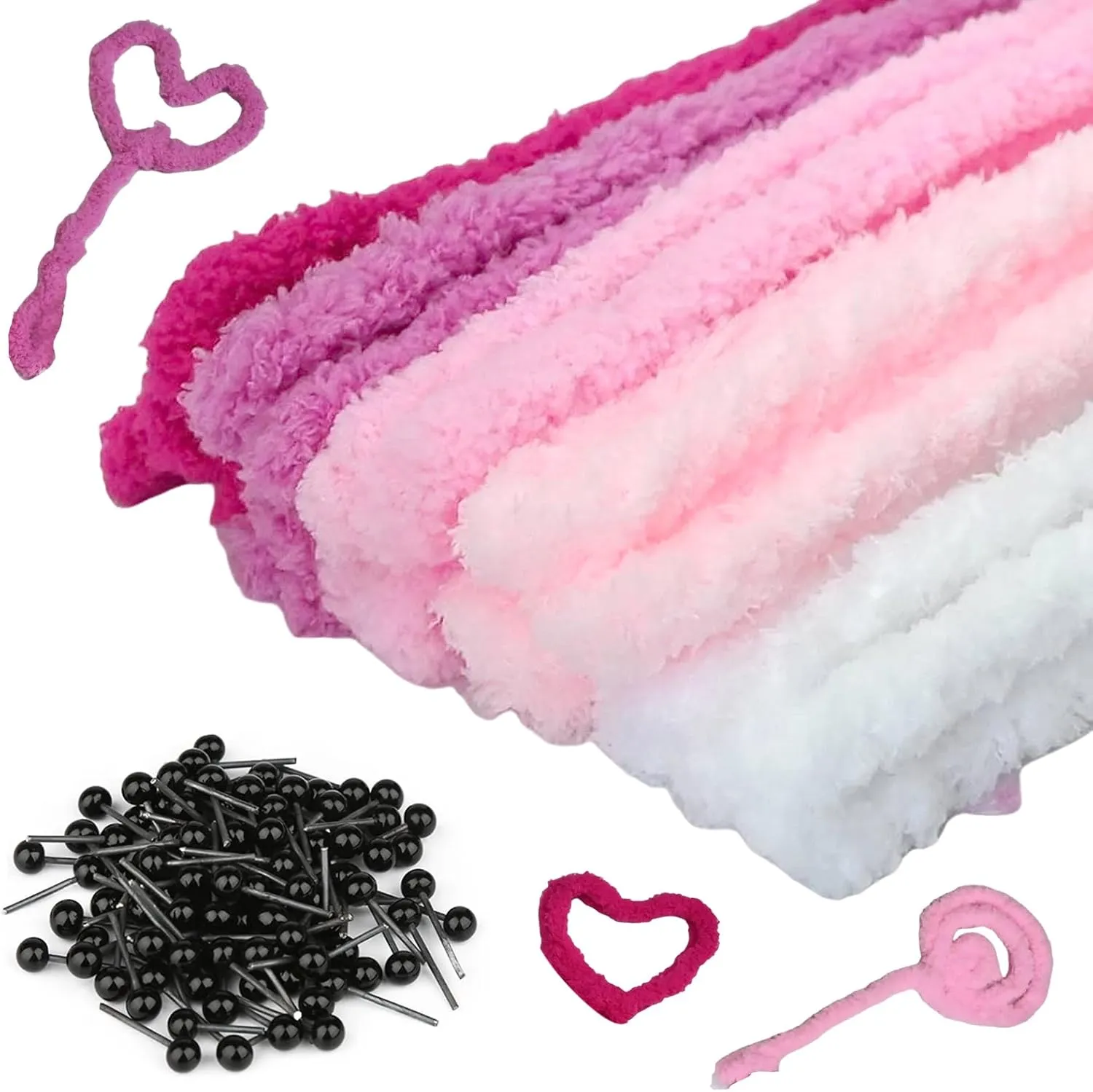 Coral Fleece Pipe erode remember resist entrench trick corn Cleaners DIY Plush for Kids 20Pcs 39 Inches Pink Pipe Cleaners Chenille Stems Soft Thick Pipe Stems Long Chenille Stems Craft Supplies 