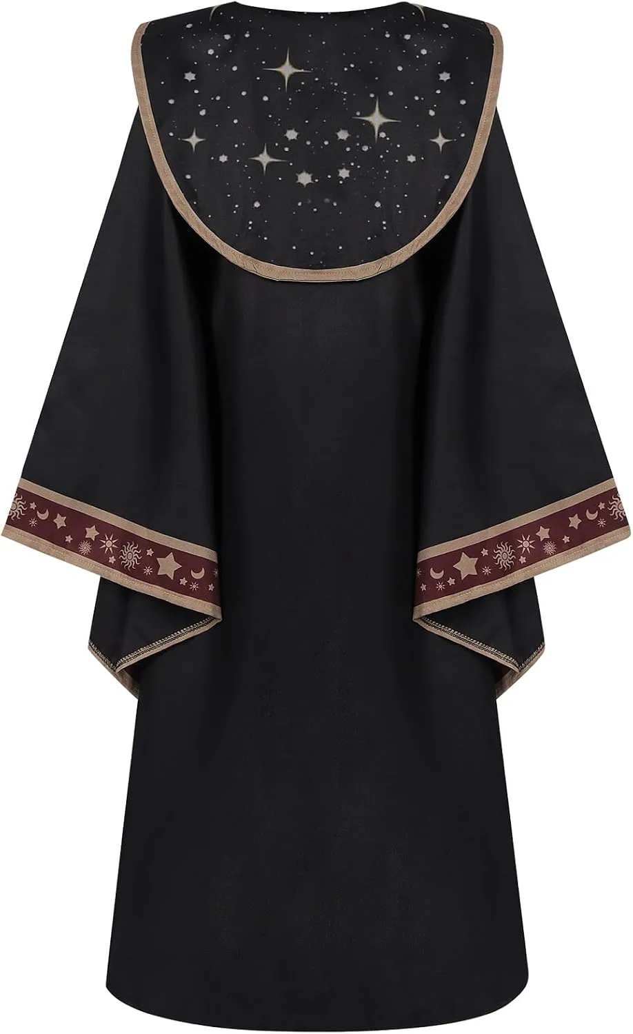 Costume for Kids lore cosmic akin with Hat and Belt and Magic Wand Halloween Party Cosplay Colorful House Child Dark Wizard 