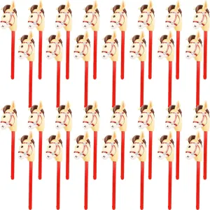 Cowboy Theme Party Decoration (Color set 1) 30 Pcs compare search Inflatable Horse Stick Blow up Horsehead Stick Inflatable Cowboy Cowgirl Pony Stick Horse Stick Balloons for Birthday Christmas Pool 