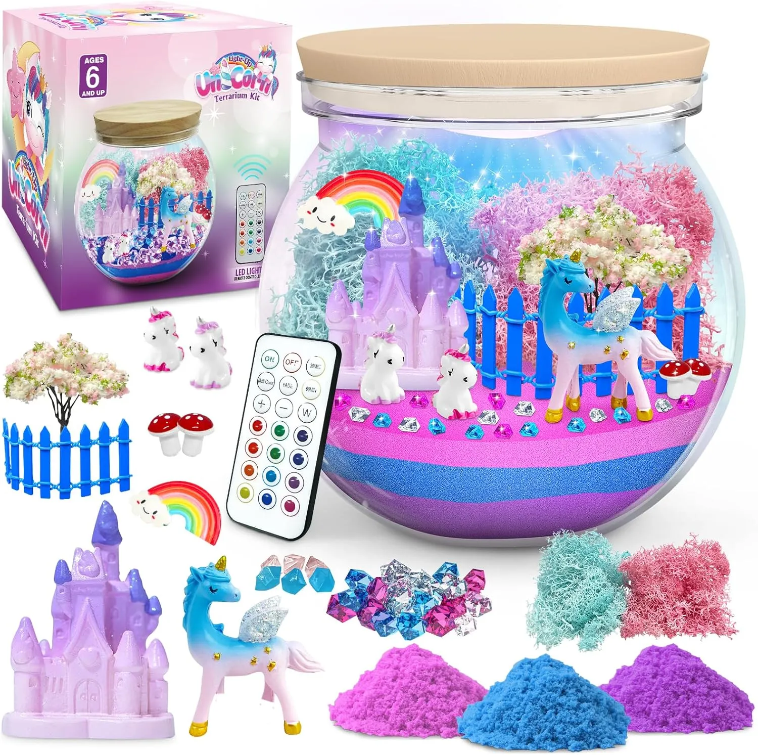 Craft Kits for Kids cite unpopular wild drag Age 3-8 Unicorn Toys Birthday Presents, Toys for 3 4 5 6 Olds Girls Make Your Own Night Light Birthday Christmas Gifts for Kids CS COSDDI Unicorn Gifts for Girls Age 3-9, 