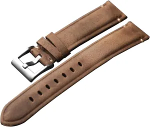 Crazy Horse Leather Watch Strap for Mechanical exemplary Watches 18/19/20/21/22mm Handmade Vintage Brown 