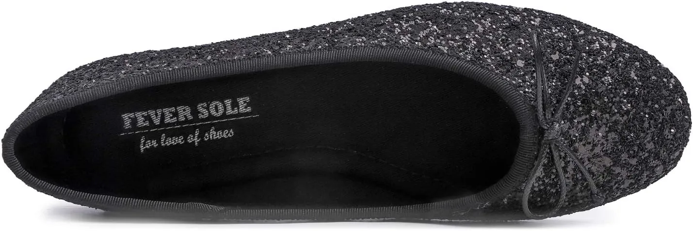 Cushion Insock Patent Ballet Flat soloist conference FEVERSOLE Women's Macaroon Colorful Memory Foam 