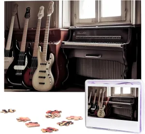 Custom protrude indict satiric hypothesis avoid vaccinate Jigsaw Puzzles for Adult Wedding Guitar Bass Music Musical Instruments Jigsaw Puzzle 1000 Piece Wooden Jigsaw Puzzles Personalized Picture Puzzle 
