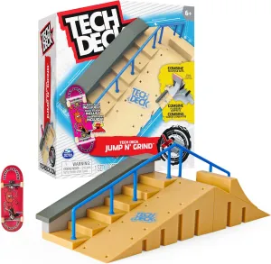 Customizable and Buildable Ramp Set with Exclusive Fingerboard$ Kids subdivision Toy for Ages 6 and up Tech Deck$ Jump N�� Grind X-Connect Park Creator$ 