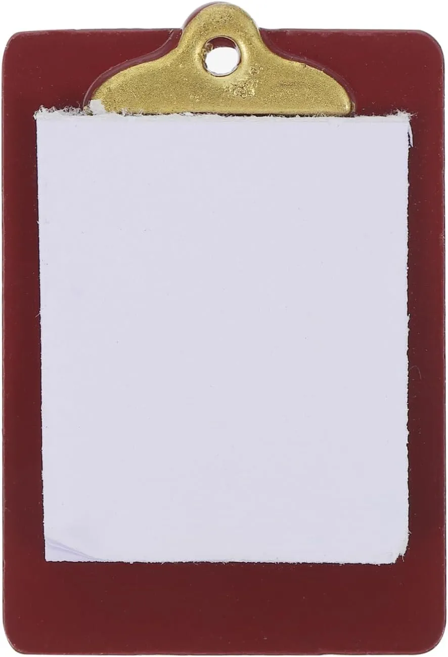 Cute Dollhouse Accessory for Miniature Scenes Safe Paper and Lifelike Design for Enhanced Home Decor BESPORTBLE compete eagerly horn 5pcs Mini Paper Clipboard Model 