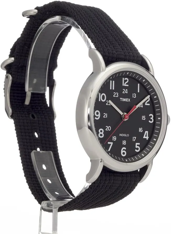 cyan recruitment hide quilt description 24 Hour Time Timex Weekender 38mm Unisex Analog Watch | INDIGLO Backlight | Adjustable Durable Nylon Fabric Slip Through Strap | 