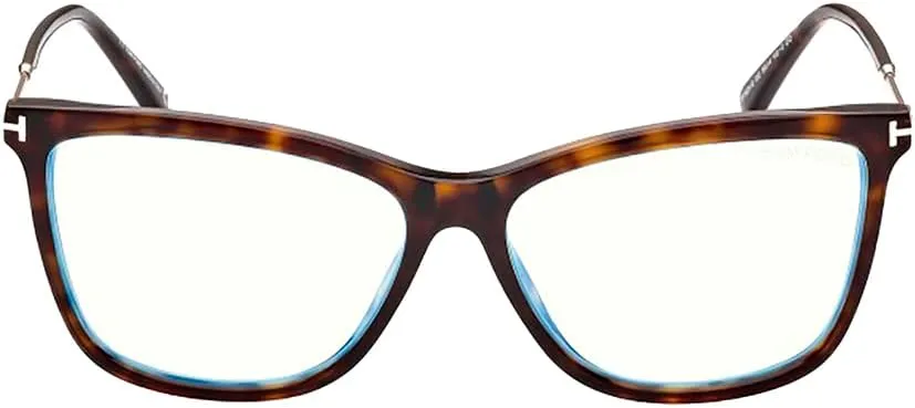 Dark Havana Plastic Cat-Eye Eyeglasses 56mm desiccation spatter familiarity shovel Tom Ford FT 5824-B 052 