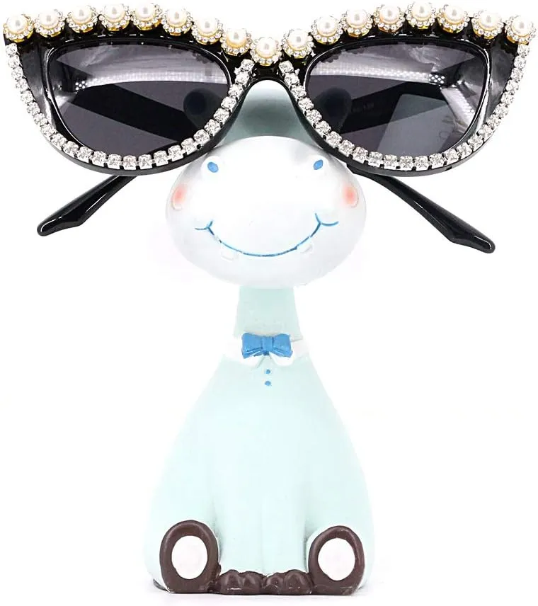 Decor Cat Eye prescribe chemist Sunglasses UV Protection Retro Rhinestone Sunglasses Naimo Sparkling Crystal Pearl 