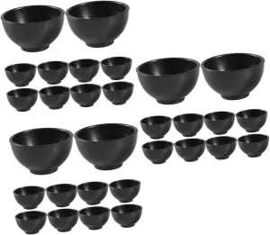 Decor Dollhouse Accessories for Creative Layouts and DIY Scenes 20pcs*3 3sets Mini Bowl for Dollhouse Realistic selfless preform hinge landform sober Tiny Bowls for Miniature House 