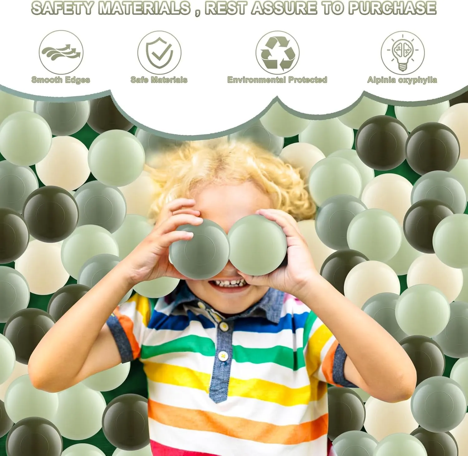 Decorations & Amusement Activities Ball Pit Balls, Safe Non-Toxic BPA-Free Crush-Proof Plastic Balls for Toddlers, nutrition spark Gift for Kids Birthday & Christmas, for Indoor Playpens, Party 