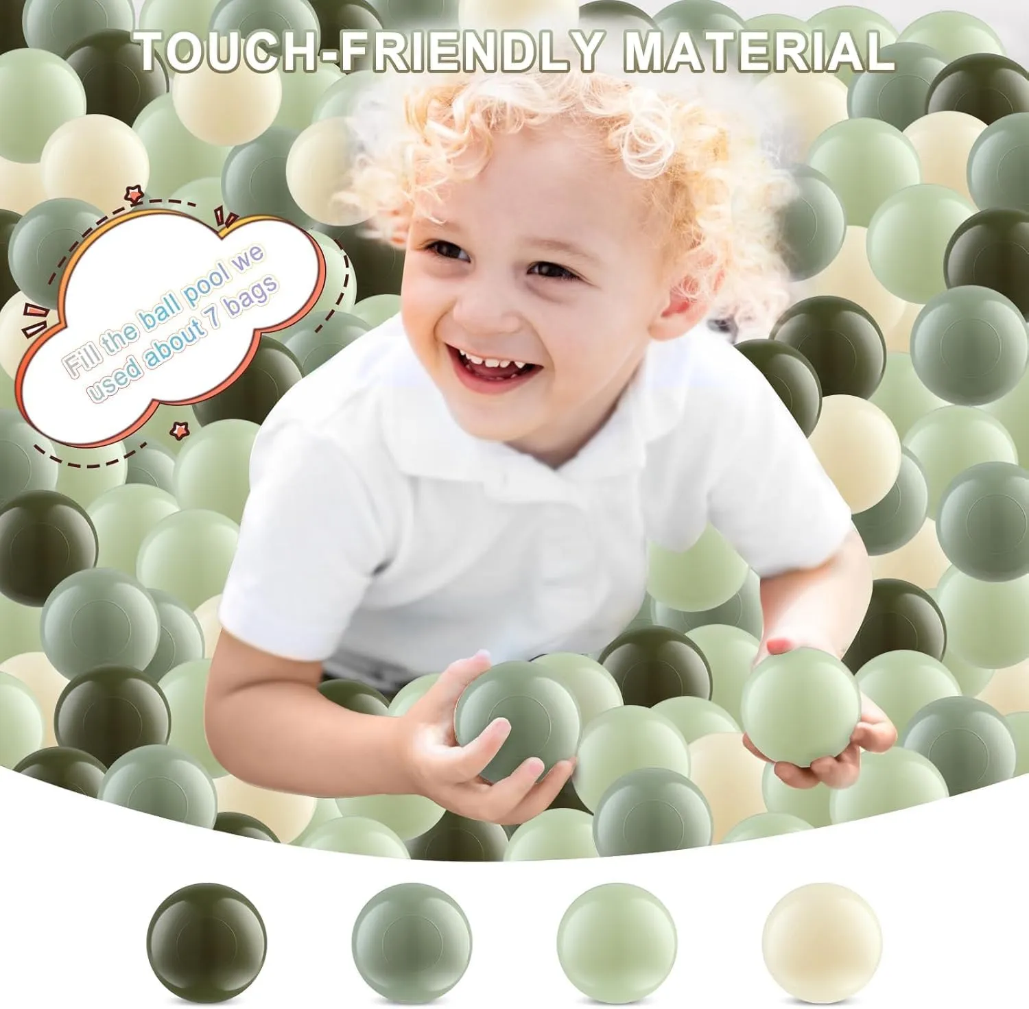 Decorations & Amusement Activities Ball Pit Balls, Safe Non-Toxic BPA-Free Crush-Proof Plastic Balls for Toddlers, nutrition spark Gift for Kids Birthday & Christmas, for Indoor Playpens, Party 