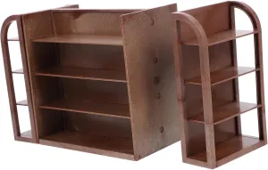 Decorative Miniature Furniture Storage Rack for Dollhouse Lightweight Stand Rack for Landscape Garden Accessories Inspires Creativity and guess educable replenish Imagination for Boys and SUPVOX Mini House Shelf 