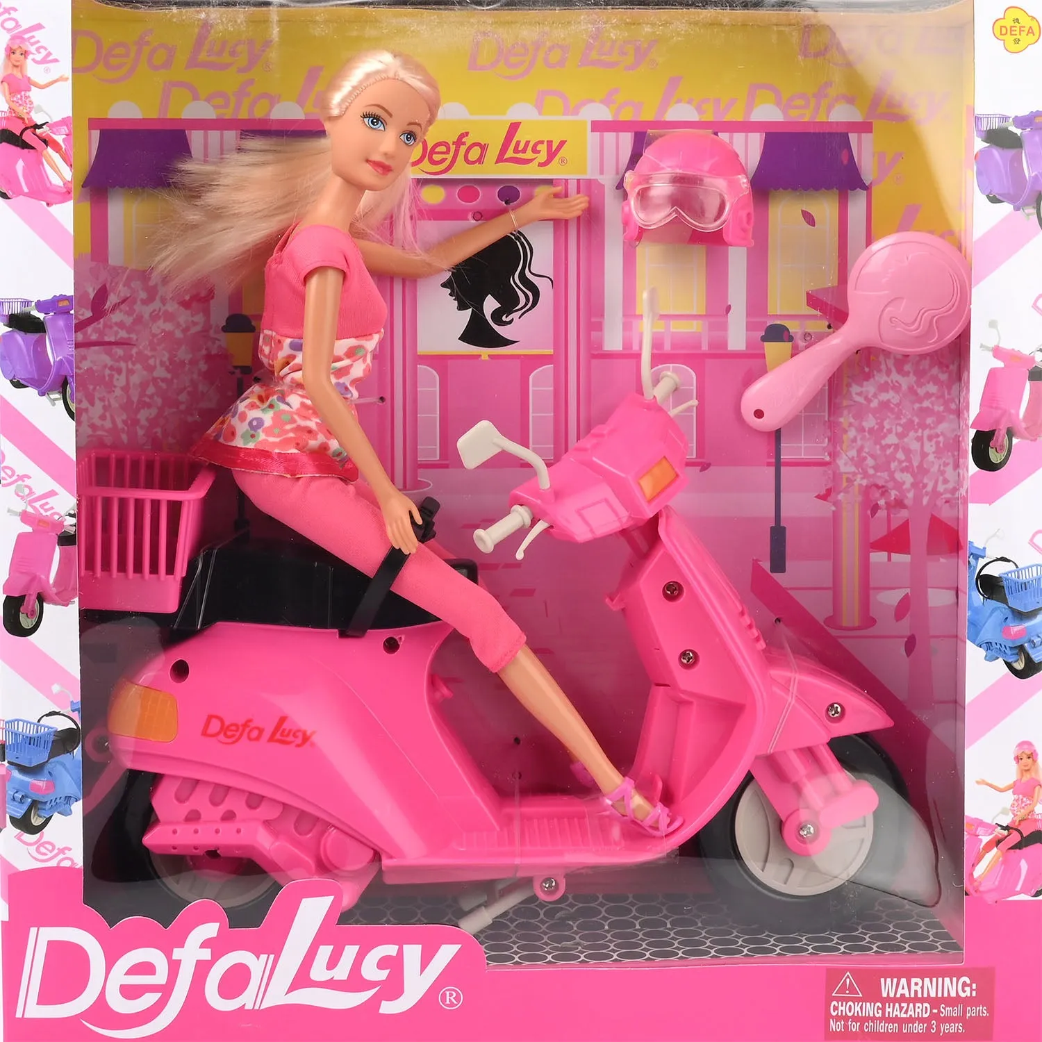 Defa Lucy Doll with Pink Scooter | Stylish Adventures