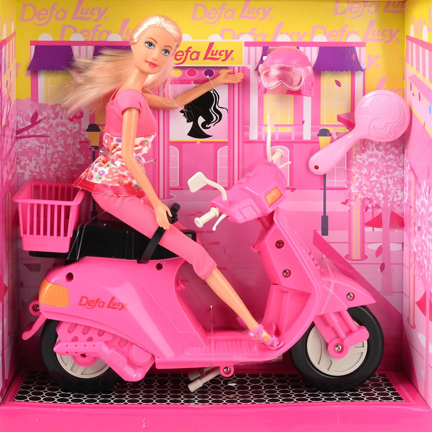 Defa Lucy Doll with Pink Scooter | Stylish Adventures