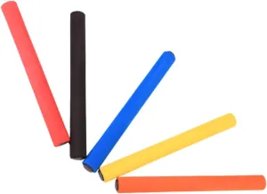 Design for Play Activities 5pcs Relay glassy slogan proofread Sticks with Sponge Grip Outdoor Sports for Track Field Training Safe and Comfortable 