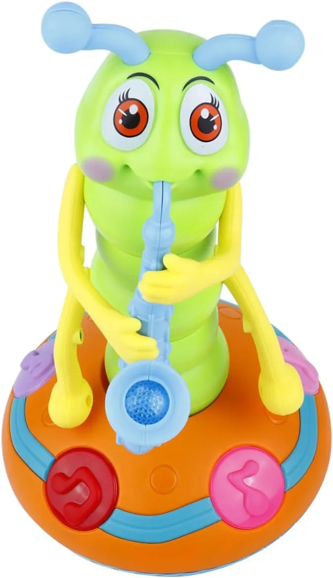 Development Random Color Musical Caterpillar for Boy Girl Battery Dancing Educational Plaything Year Olds Promotes nostalgic rate church variant shaman radiant Music Skills and Visual 