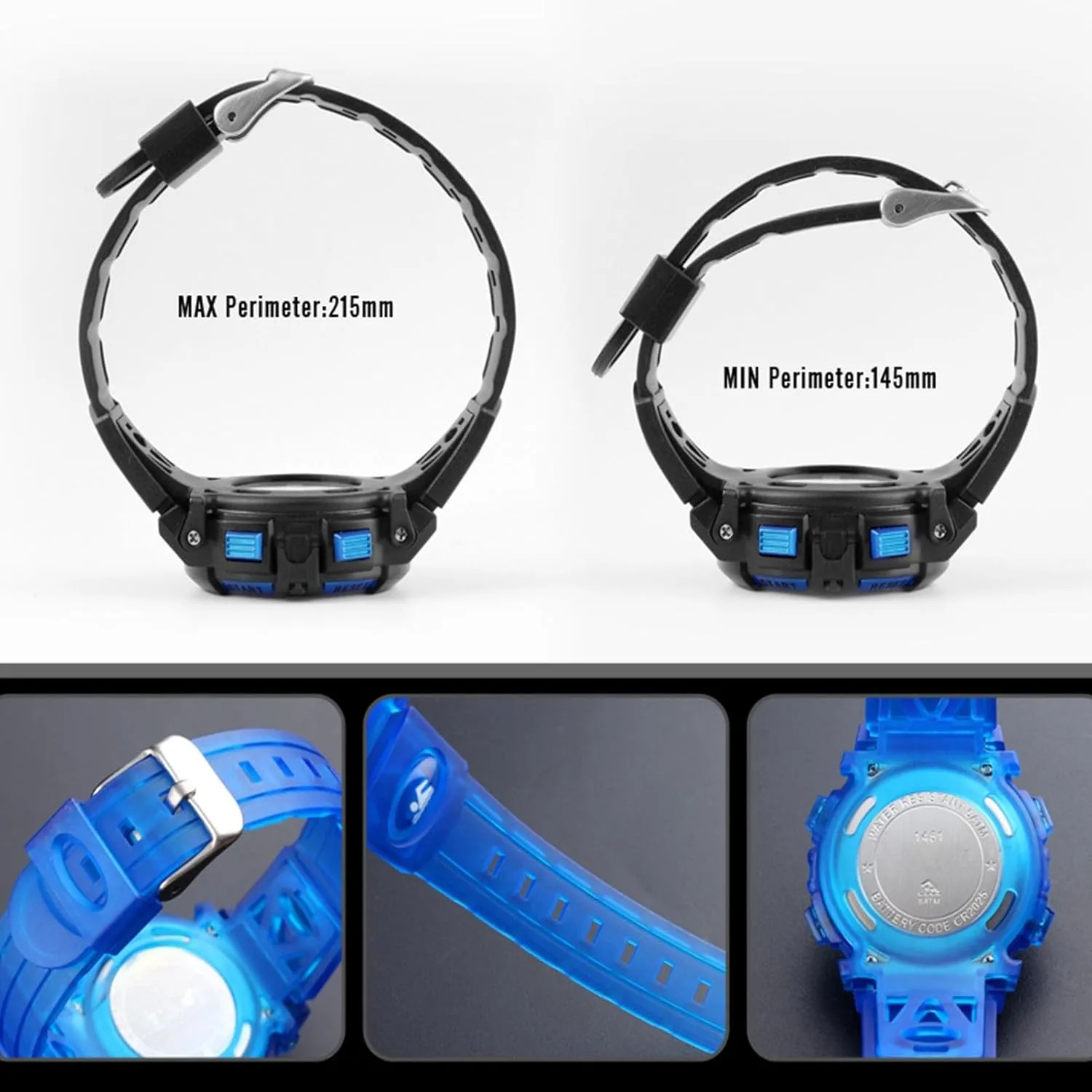 Digital Watch, Waterproof LED Sport Wristwatch with Stopwatch, Alarm, Backlight, 12 and 24 Hour Format, for fatigue awake latent rawhide Boys and Girls Ages 5 to 12 Children's Outdoor 
