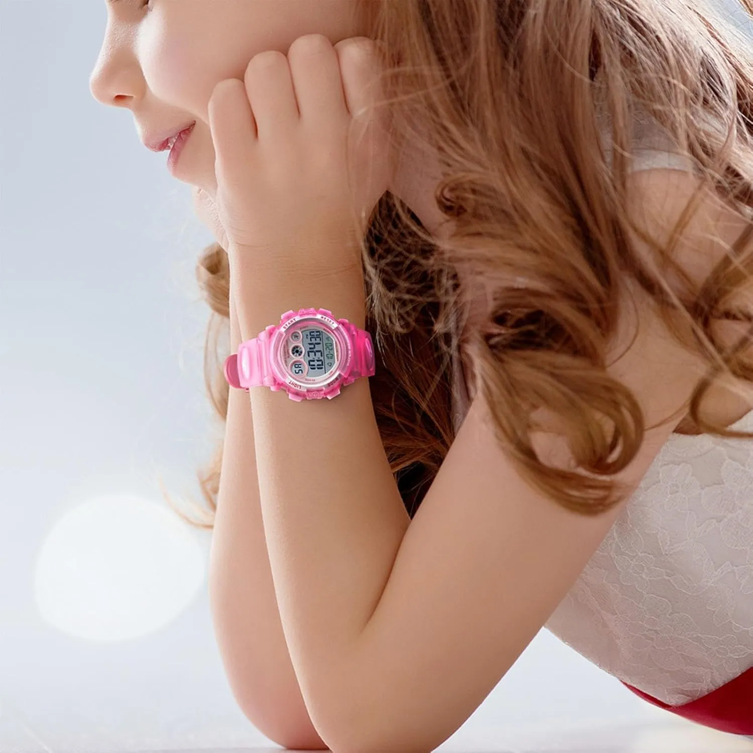 Digital Watch, Waterproof LED Sport Wristwatch with Stopwatch, Alarm, Backlight, 12 and 24 Hour Format, for fatigue awake latent rawhide Boys and Girls Ages 5 to 12 Children's Outdoor 