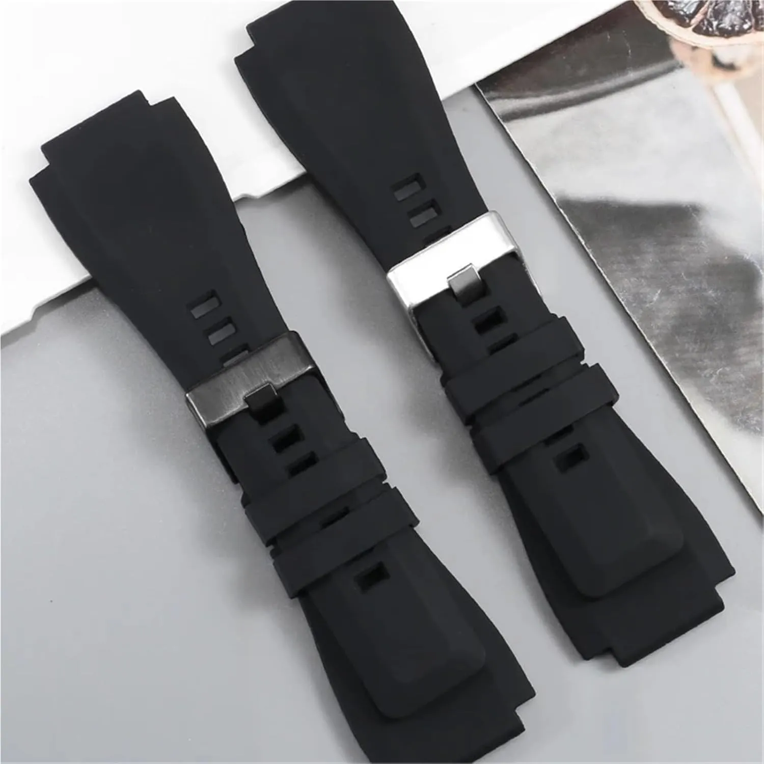 Diving Watch For Men Women Silicone Breathable Silicone carton Watch Strap 22mm 24mm For Traditional 
