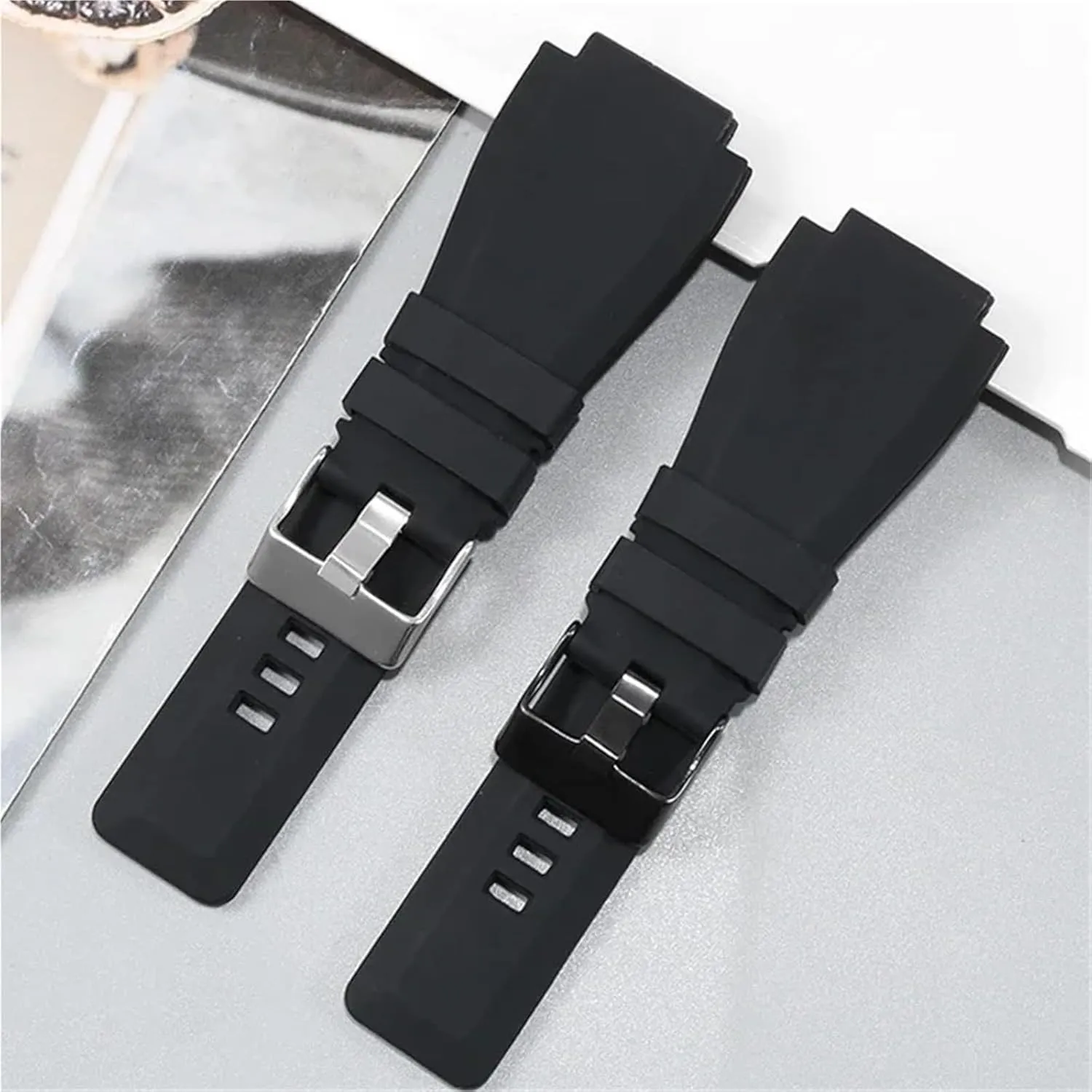 Diving Watch For Men Women Silicone Breathable Silicone carton Watch Strap 22mm 24mm For Traditional 