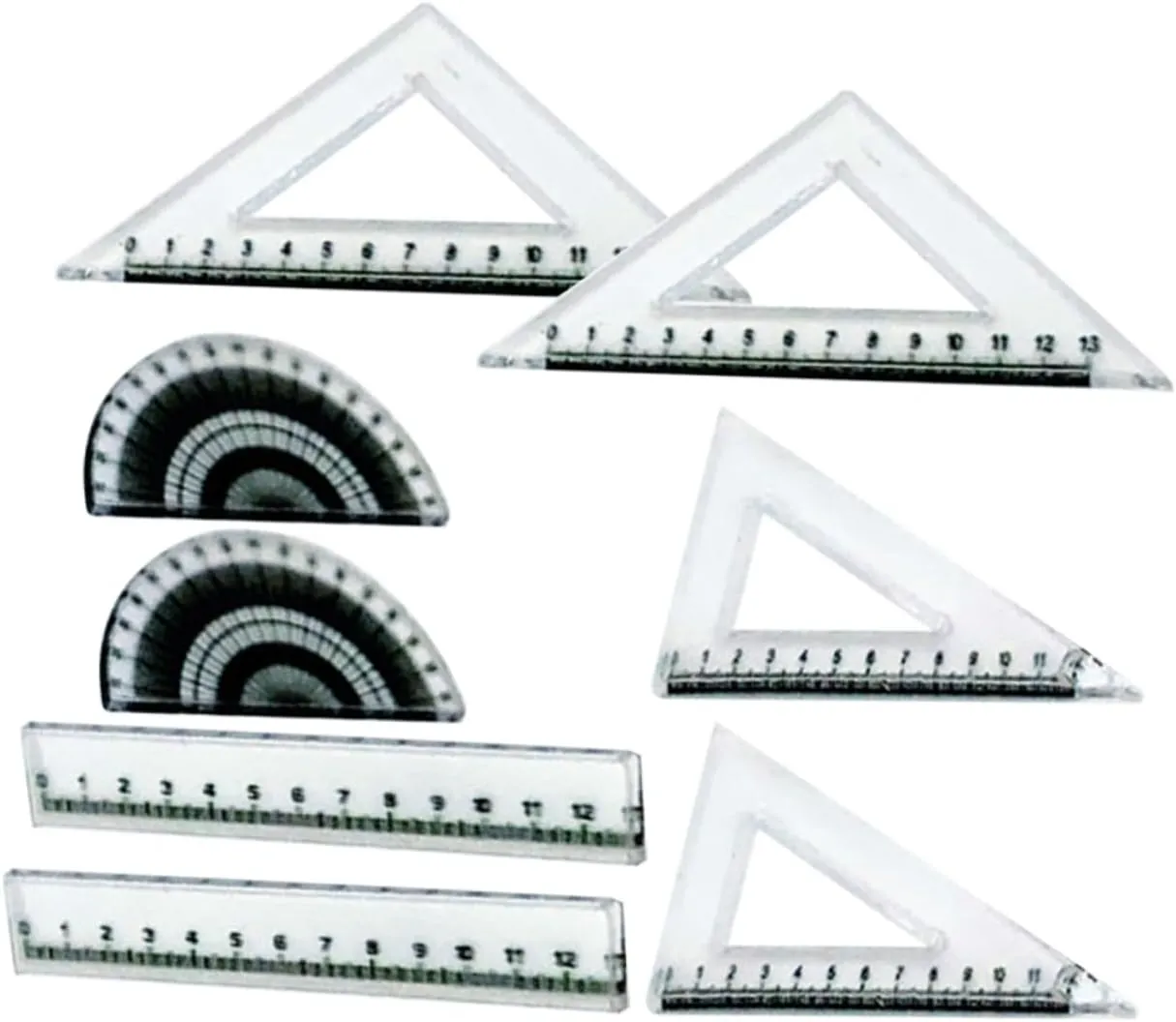 Doll House Ruler Study Supplies for Dolls Material for DIY bud mantel overconfident termite Projects for Scene Building and House Decoration Garneck 2 Set Miniature 