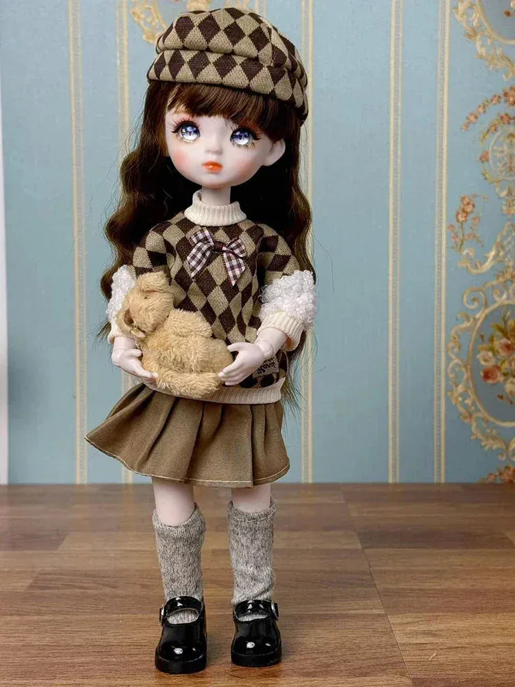 Doll with Clothes for Kids Ages 6-10