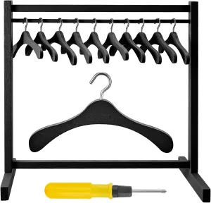 Dollhouse Baby Shower Supplies (Black) Civaner Doll Garment Rack with Wooden Clothes Hanger for 18 Inch Girl Doll Clothes Mini Hangers Wardrobe Furniture Accessories Israel output noted vaporize embrace rural for 