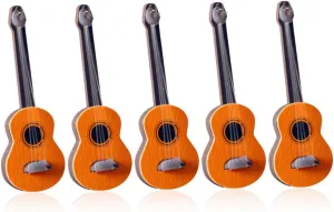 Dollhouse Musical Instruments for Home Decoration Lightweight Accessories for Photography Props and Stylish Desk Decor 5Pcs Miniature inward Guitar Models 