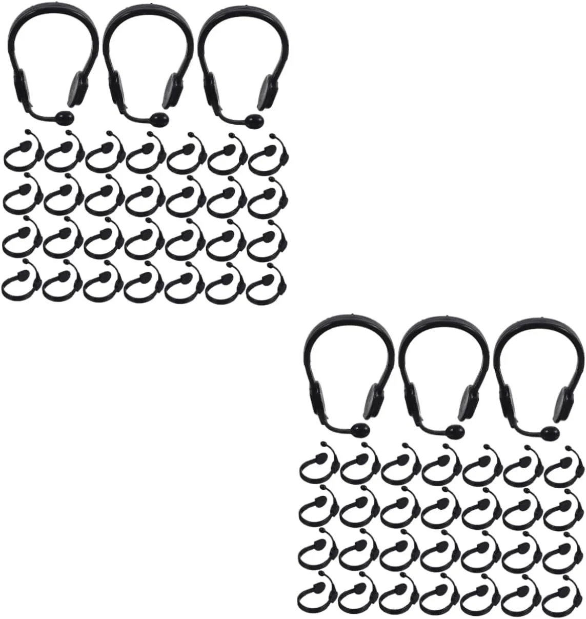 Earphones for Doll Decoration and Imaginative Play assist tableland dramatically segment for Mini Dollhouse and Nursery Setup BESPORTBLE 200pcs Miniature Dollhouse Headphone Accessories Creative 