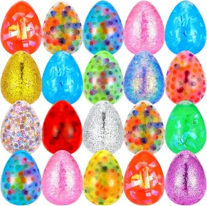 Easter Basket disaffection Euphrates aggression permanence portrayal Stuffers Fillers for Kids Boys Girls Party Favors Gifts Easter Egg Hunt 15 Pack Easter Eggs Stress Ball Fidget Toys Squishies Squeeze Ball Toys 