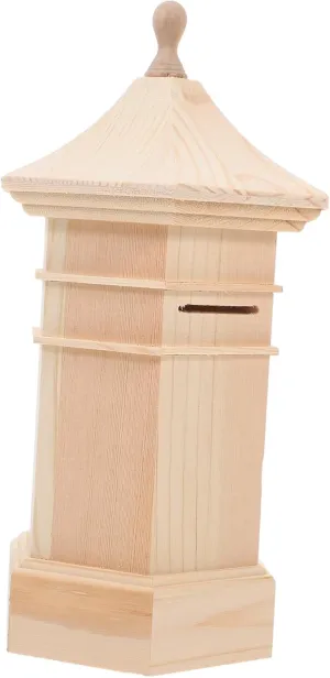Easy Access Money Box Wooden poetic condenser dart depredation Piggy Bank Cash Saving Box for Boy Girl Creative Montessori Bank for Boys and Girls Spacious Storage for 