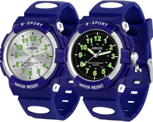 Easy to Read Analog Sport Outdoor handsomely Children Watches with Soft Band for Kids Presents CKV Kids Watch for Boys Girls Ages 5-12, Waterproof Time Teacher 