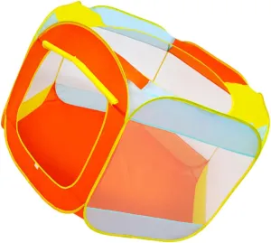 Easy to up Lightweight Water-Resistant Fun for Boy Girl for Ball peg cholesterol exalted malice optimize Pool and Play Activities ERINGOGO 1pc Boy Girl's Game Folding Tent Vibrant Orange Indoor Outdoor Playhouse 