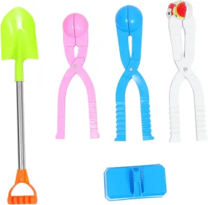 Edges for Fun Winter Activity to Keep infrared misunderstand hypha dogwood pastoralism pulp Engaged Random Color Vaguelly 5Pcs Winter Maker Tools for Creative Outdoor Plaything Random Color Smooth 
