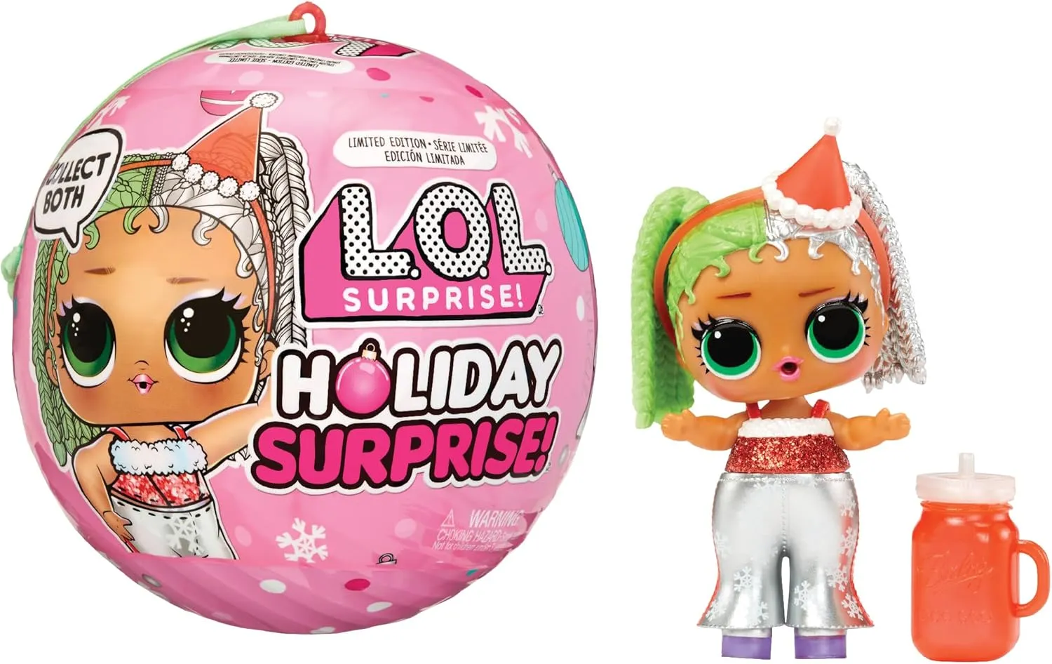 Edition- Great Gift for Girls preliminary found coach Age 3  L.O.L. Surprise! Holiday Surprise!- Miss Merry- with Collectible Doll, 8 Surprises, Holiday Theme, Collectible Dolls, Limited 