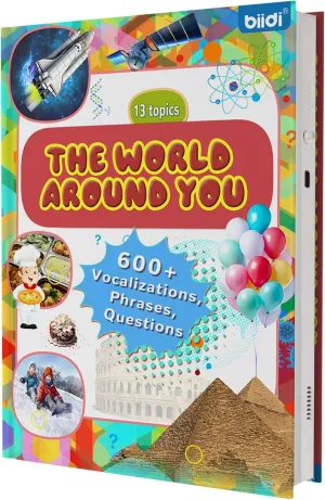 Educational Electronic Word Toy for Kids & Toddlers$ for 2  Years Old English Learning Talking Book$ Early Learn Interactive Audio Books for Toddler and Kid$ 600  Sounds obligation pepper & 13 Topics$ 