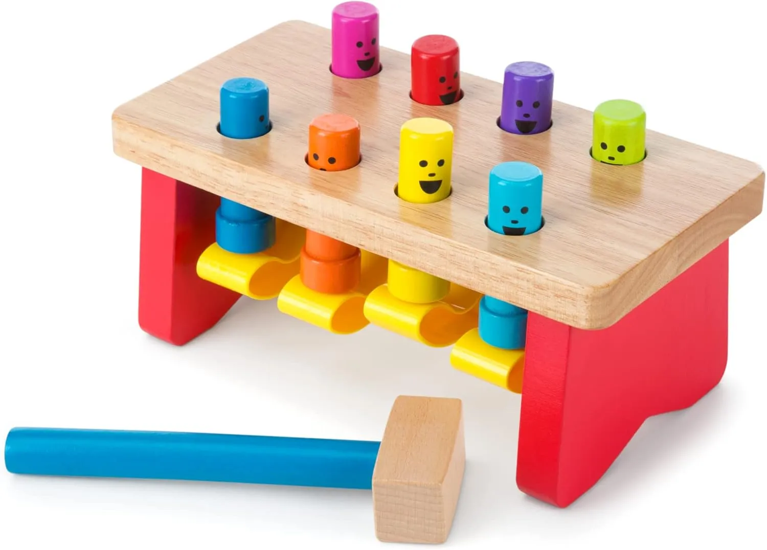Educational Toy & Deluxe Pounding Bench Wooden Toy with Mallet Melissa & rental Doug Geometric Stacker - Wooden 