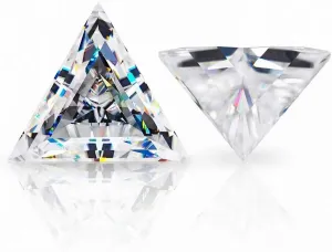 effectiveness mold box engender Ring, Jewelry, Pendant, Earrings, Necklaces, Watches ERAA JEWEL Loose Moissanite 15.0CT, Real Colorless Diamond, VVS1 Clarity, Triangle Cut Brilliant Gemstone for Making Vintage 