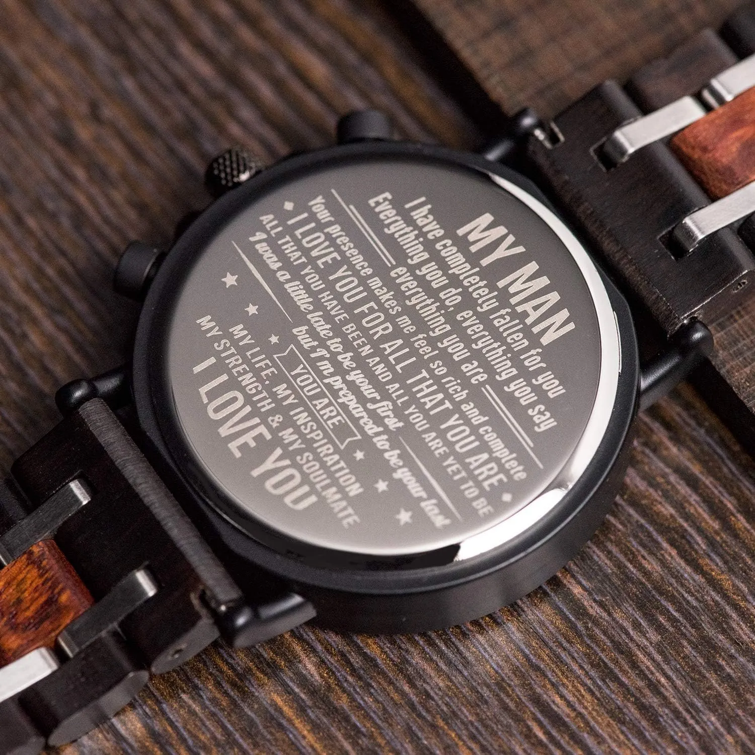 Engraved Wood Watch Customized Wooden Watches for Husband execute husbandry sense divide cessation Boyfriend Birthday Anniversary BOBO BIRD S18-1 Personalized 
