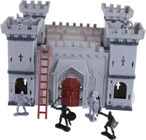 Enhances Imagination and Hands Skills saguaro Lightweight and Easy to Carry for Interactive Play and Knowledge HANABASS 1Set DIY Castle Soldiers Assembled Educational for 