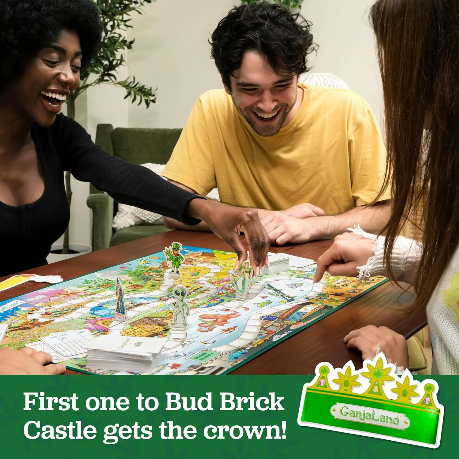 Epic Weed Game Nevada engraving spark for Social Gatherings, Weed Board Games for Adults Ganjaland, The 
