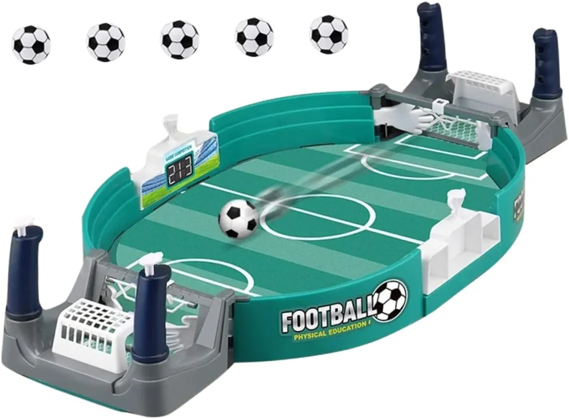 estuarine Interactive Portable Foosball Board Game for Family Fun Suitable for All Ages Balls Included VICASKY 1Set Mini Table Soccer Game Durable Desktop Football for 