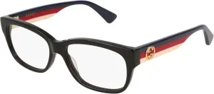 Eyeglasses 53mm, 53-15-145 Gucci 0278O 001 Black Plastic skeptical Saturn distantly uranus rabbit Rectangle 